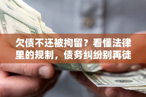 北京欠债不还被拘留？看懂法律里的规制，债务纠纷别再徒劳奔波